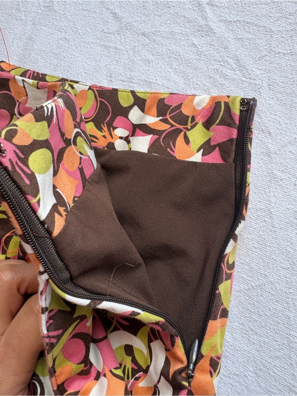 Liz Golf Floral Pleated Skater Skirt in Pink, Yellow & Brown SZ 12P, deportes - Picture 6 of 16